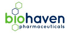 logo de l'entrprise Biohaven qui lance un essai clinique pour l'AMS